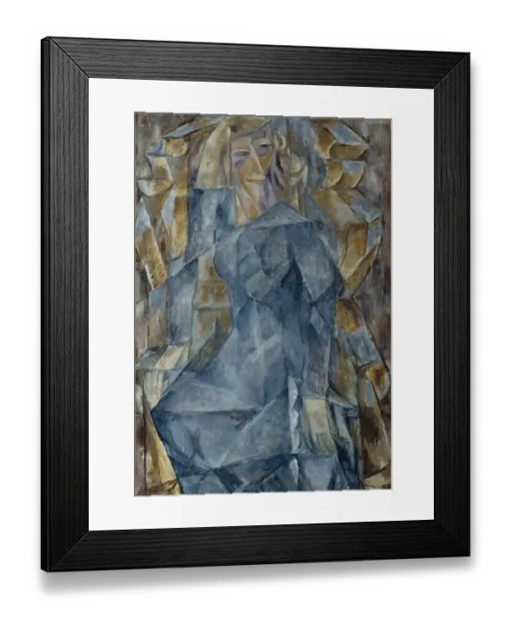 Framed Print : Portrait of a woman, 1910s. Artist: Le Dantyu, Mikhail Vasilyevich (1891-1917) Framed Print : Portrait of a woman, 1910s. Artist: Le Dantyu, Mikhail Vasilyevich (1891-1917)