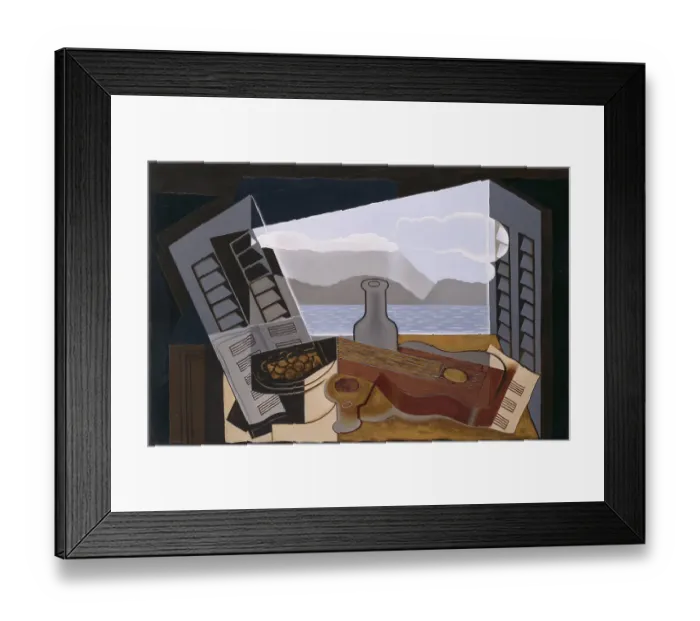 Framed Print : The Open Window, 1921. Artist: Gris, Juan (1887-1927)