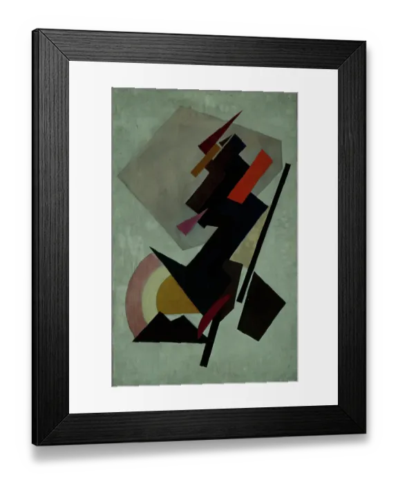 Framed Print : Abstracte composition. (Suprematism), 1910s. Artist: Rozanova, Olga Vladimirovna (1886-1918) Framed Print : Abstracte composition. (Suprematism), 1910s. Artist: Rozanova, Olga Vladimirovna (1886-1918)
