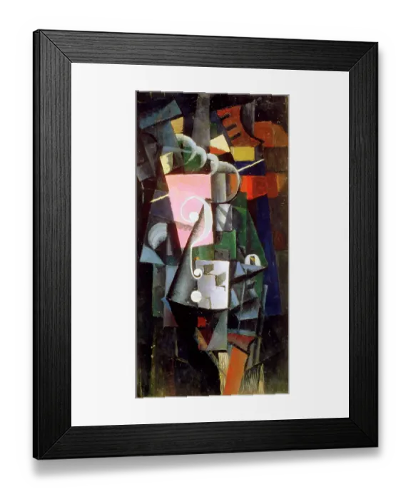 Framed Print : Toilet Casket, 1913. Artist: Kazimir Malevich Framed Print : Toilet Casket, 1913. Artist: Kazimir Malevich