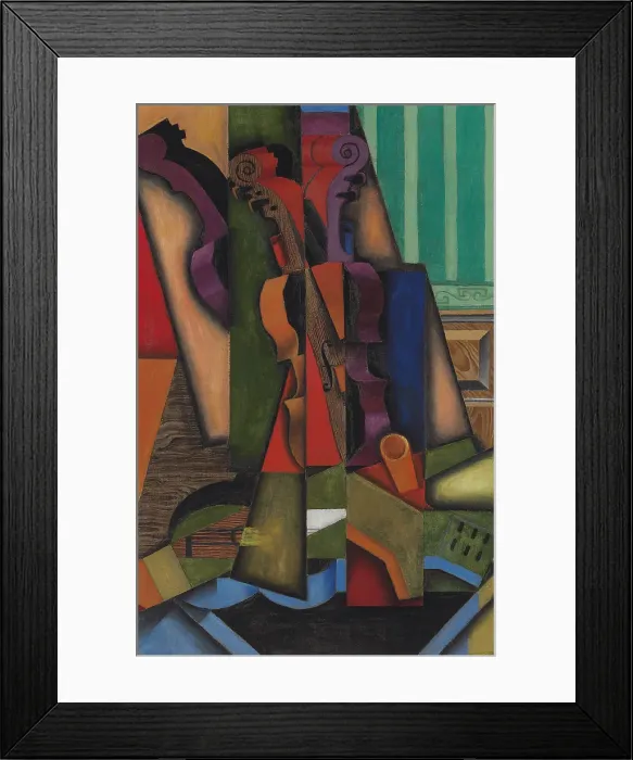 Framed Print : Guitar and Violin, 1913. Artist: Gris, Juan (1887-1927) Framed Print : Guitar and Violin, 1913. Artist: Gris, Juan (1887-1927)