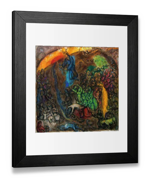 Framed Print : Le Frappement Du Rocher (Moses Striking Water From The Rock)