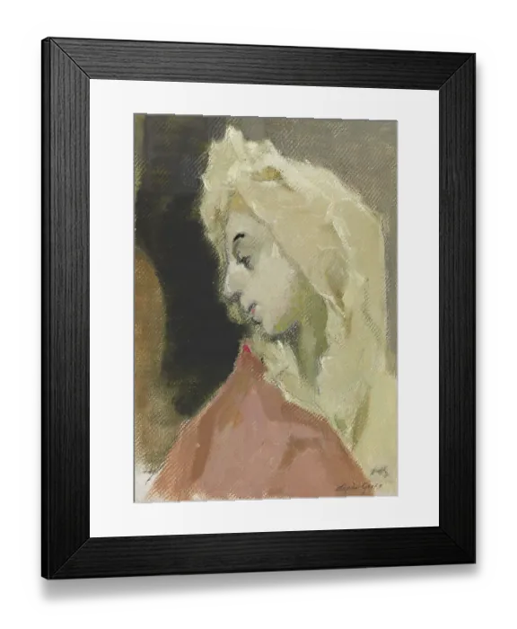 Framed Print : Profile Of Madonna Framed Print : Profile Of Madonna