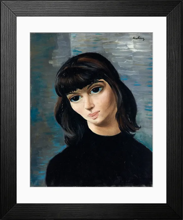 Framed Print : Jeune Femme Brune
