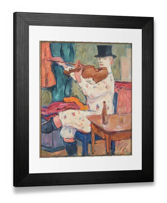 Framed Print : A Clown Playing The Violin Framed Print : A Clown Playing The Violin