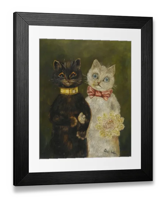 Framed Print : The Bride and Groom