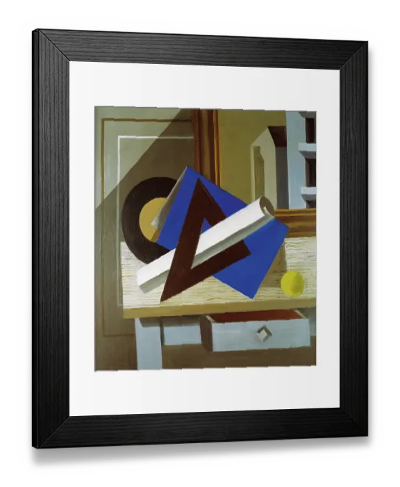 Framed Print : Still Life With Set Square Framed Print : Still Life With Set Square