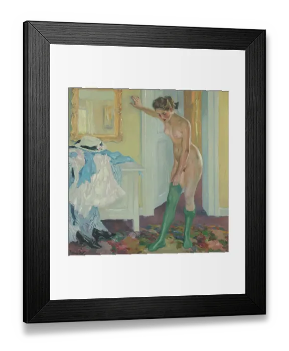 Framed Print : The Green Stockings Framed Print : The Green Stockings