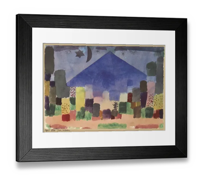 Framed Print : The Mountain Niesen. Egyptian Night. Artist: Klee, Paul (1879-1940) Framed Print : The Mountain Niesen. Egyptian Night. Artist: Klee, Paul (1879-1940)