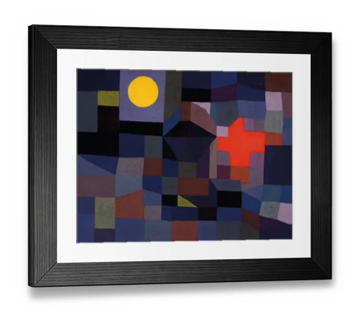 Framed Print : Fire at Full Moon. Artist: Klee, Paul (1879-1940) Framed Print : Fire at Full Moon. Artist: Klee, Paul (1879-1940)