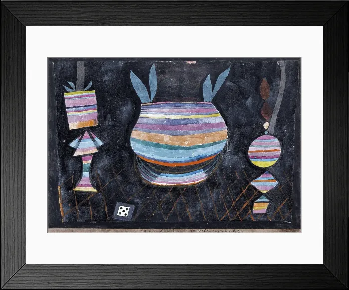Framed Print : Still Life with Dice. Artist: Klee, Paul (1879-1940) Framed Print : Still Life with Dice. Artist: Klee, Paul (1879-1940)