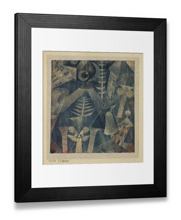 Framed Print : The bell!. Artist: Klee, Paul (1879-1940)