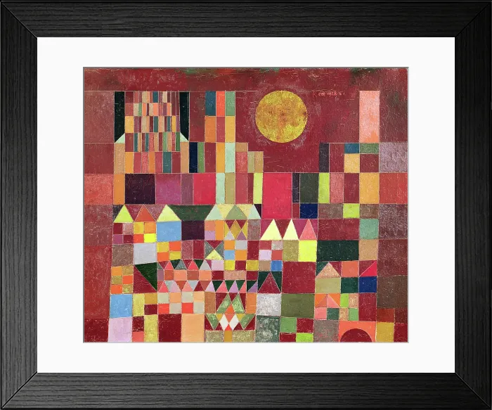 Framed Print : Castle and Sun. Artist: Klee, Paul (1879-1940) Framed Print : Castle and Sun. Artist: Klee, Paul (1879-1940)