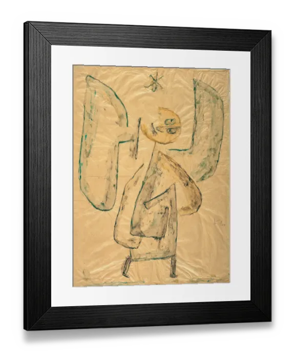 Framed Print : Angel of the star (Engel vom Stern), 1939. Artist: Klee, Paul (1879-1940)