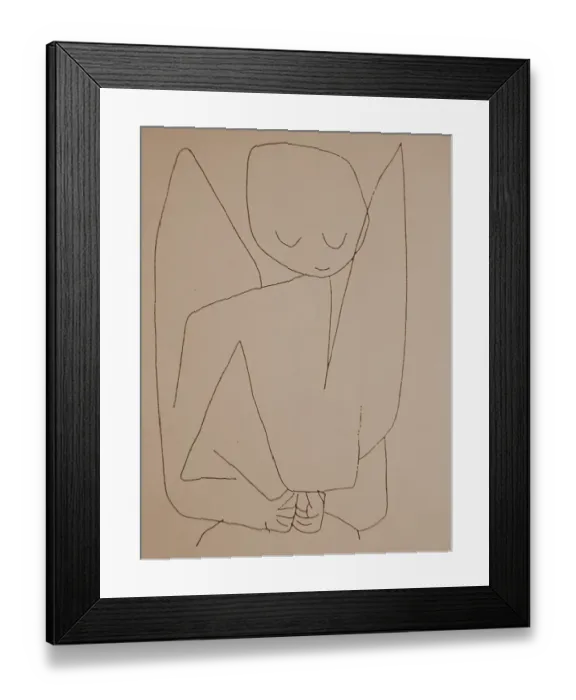 Framed Print : Forgetful Angel (Vergesslicher Engel), 1939. Artist: Klee, Paul (1879-1940) Framed Print : Forgetful Angel (Vergesslicher Engel), 1939. Artist: Klee, Paul (1879-1940)