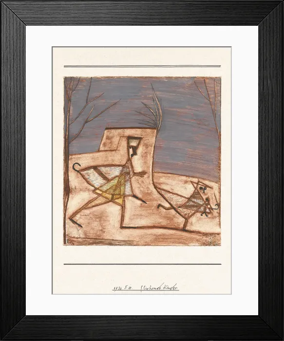 Framed Print : Fliehende Kinder (Children fleeing), 1930