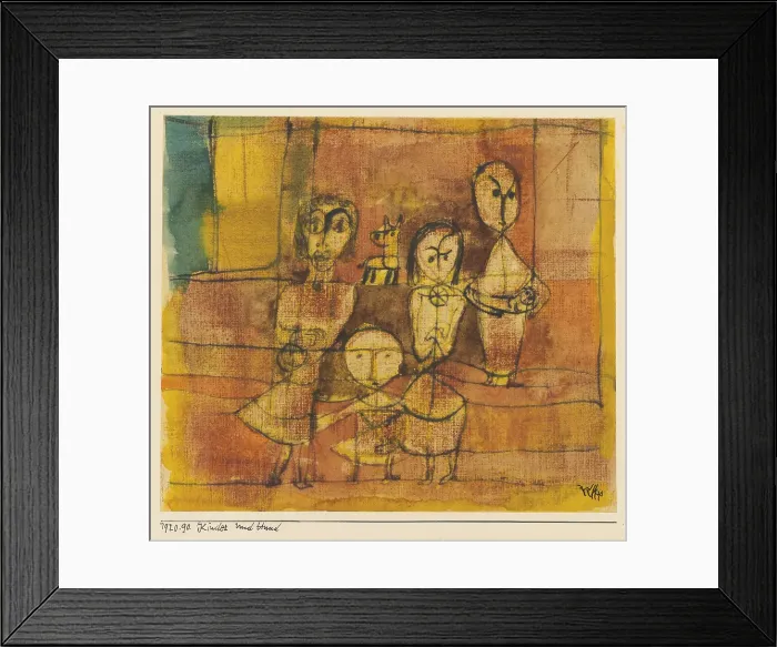 Framed Print : Children and dog, 1920 Framed Print : Children and dog, 1920