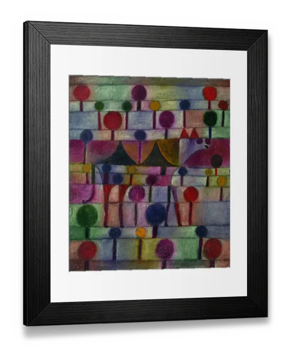 Framed Print : Camel in a Rhythmic Landscape of Trees, 1920 Framed Print : Camel in a Rhythmic Landscape of Trees, 1920