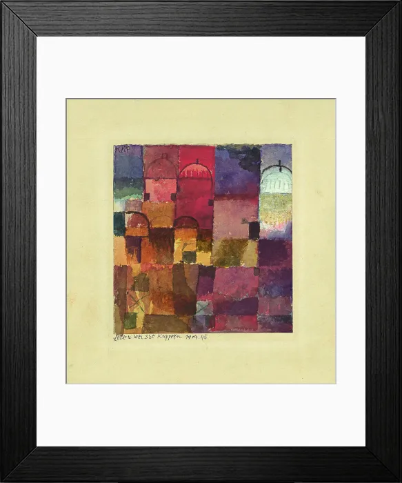 Framed Print : Red and White Domes, 1914 Framed Print : Red and White Domes, 1914