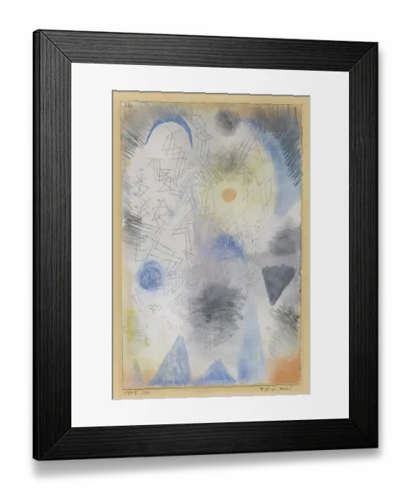 Framed Print : Targets in the fog, 1917