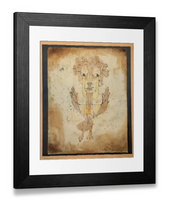 Framed Print : Angelus Novus, 1920. Artist: Klee, Paul (1879-1940) Framed Print : Angelus Novus, 1920. Artist: Klee, Paul (1879-1940)