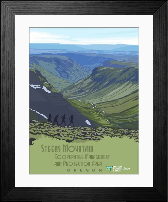 Framed Print : Steens Mountain Cooperative Management And Protection Area Framed Print : Steens Mountain Cooperative Management And Protection Area