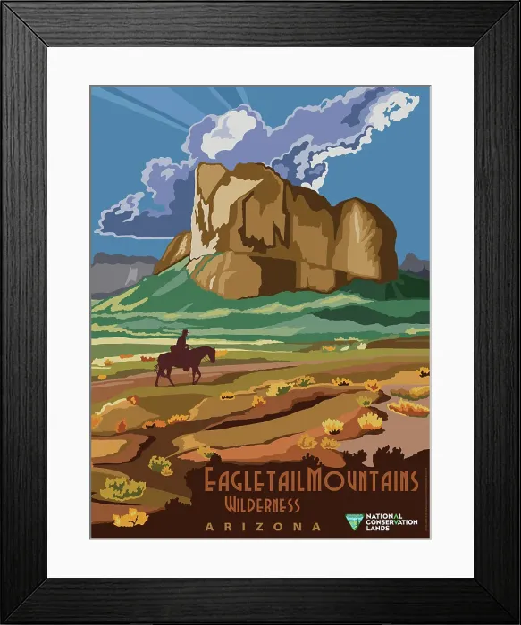 Framed Print : Eagletail Mountains Wilderness
