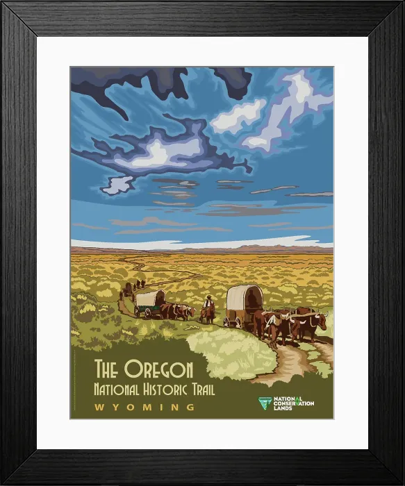 Framed Print : The Oregon National Historic Trail Framed Print : The Oregon National Historic Trail