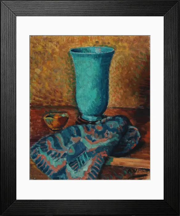 Framed Print : Blue Vase. Blue vase, 1928. Creator: Alfred William Finch Framed Print : Blue Vase. Blue vase, 1928. Creator: Alfred William Finch