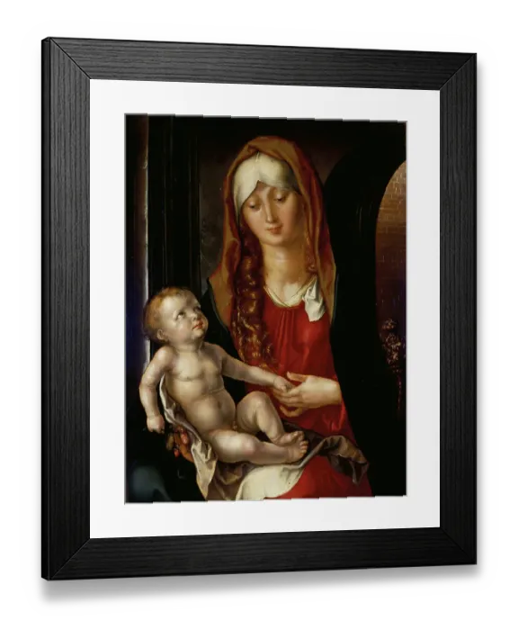 Framed Print : Madonna and Child in front of an Arch (Madonna del Patrocinio), by Dürer Albrecht, 16th Century, 1505-1507, oil on board, cm 48 x 36 Framed Print : Madonna and Child in front of an Arch (Madonna del Patrocinio), by Dürer Albrecht, 16th Century, 1505-1507, oil on board, cm 48 x 36