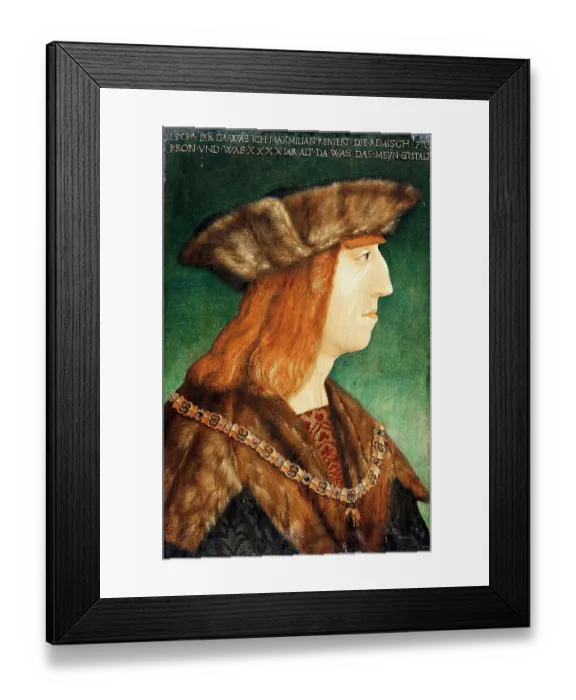 Framed Print : Portrait of Emperor Maximilian I (1459-1519), after 1504