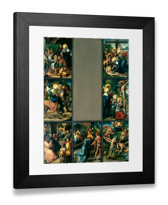 Framed Print : The Seven Sorrows of the Virgin, 1495-1496. Artist: Dürer, Albrecht (1471-1528) Framed Print : The Seven Sorrows of the Virgin, 1495-1496. Artist: Dürer, Albrecht (1471-1528)
