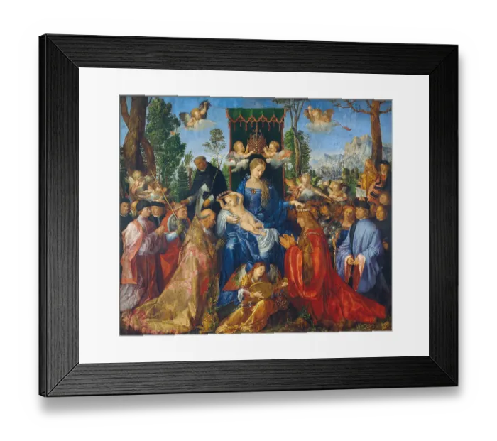 Framed Print : The Feast of the Rose Garlands, 1506. Artist: Dürer, Albrecht (1471-1528) Framed Print : The Feast of the Rose Garlands, 1506. Artist: Dürer, Albrecht (1471-1528)