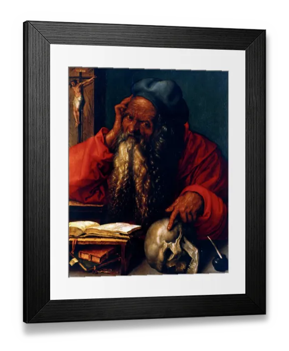 Framed Print : St Jerome, 1521. Artist: Albrecht Dürer Framed Print : St Jerome, 1521. Artist: Albrecht Dürer