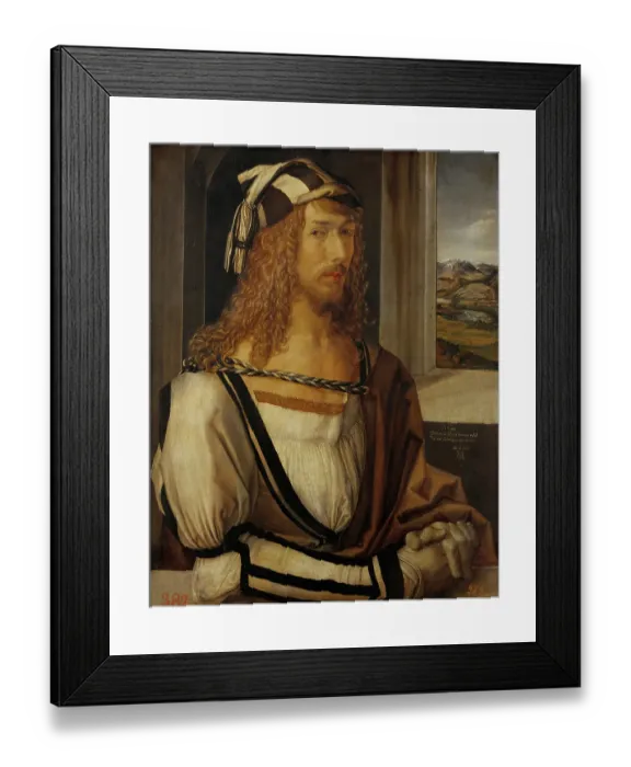 Framed Print : Albrecht Duerer, self-portrait