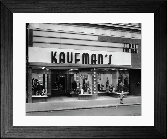 Framed Print : Kaufman's Shoe Shop Framed Print : Kaufman's Shoe Shop