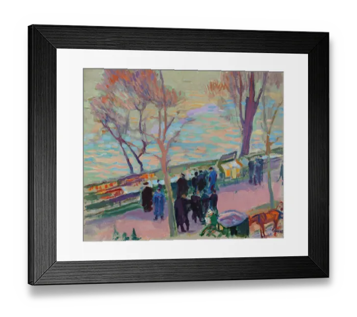 Framed Print : Banks Of The Seine Framed Print : Banks Of The Seine