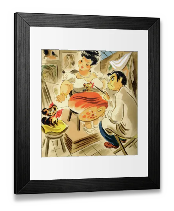 Framed Print : Painter's Studio