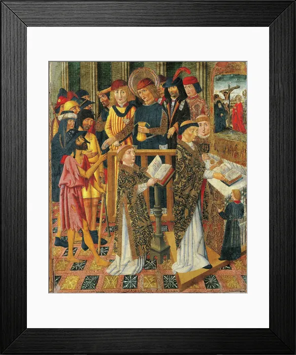 Framed Print : Charity, by Maestro spagnolo, 15th Century, board Framed Print : Charity, by Maestro spagnolo, 15th Century, board
