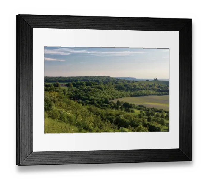 Framed Print : Chequers Estate viewed from Coombe Hill, The Chilterns
