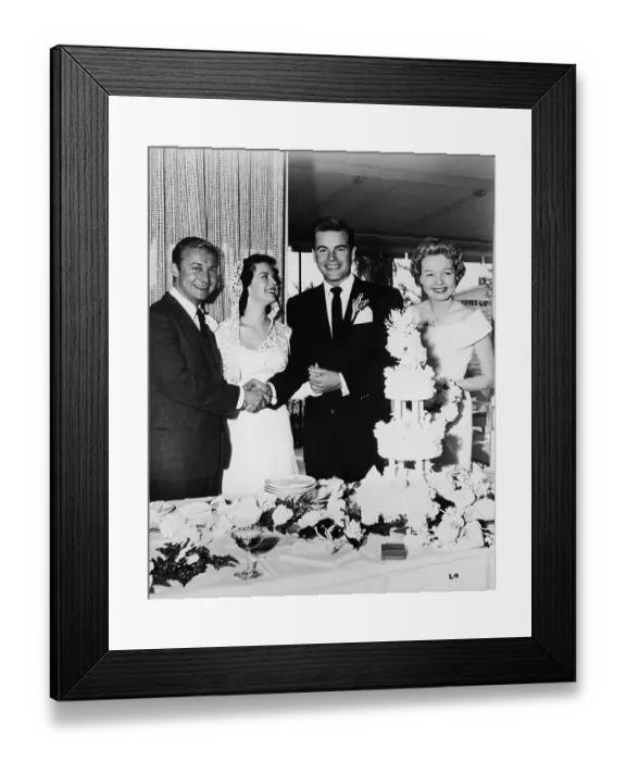 Framed Print : Robert Wagner & Natalie Wood Wedding Framed Print : Robert Wagner & Natalie Wood Wedding