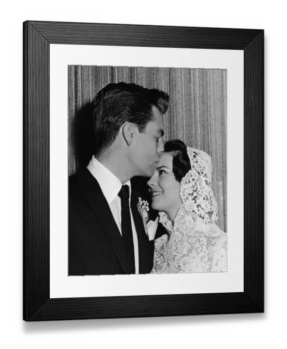 Framed Print : Robert Wagner & Natalie Wood Wedding Framed Print : Robert Wagner & Natalie Wood Wedding