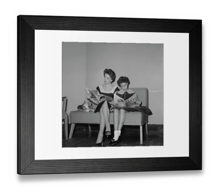 Framed Print : Natalie and Lana Wood Framed Print : Natalie and Lana Wood