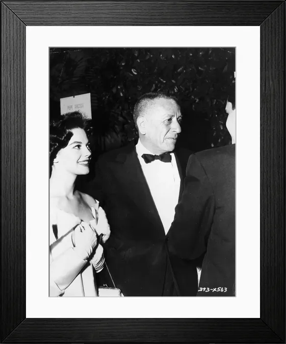 Framed Print : Natalie Wood & Leland Hayward At Benefit Framed Print : Natalie Wood & Leland Hayward At Benefit