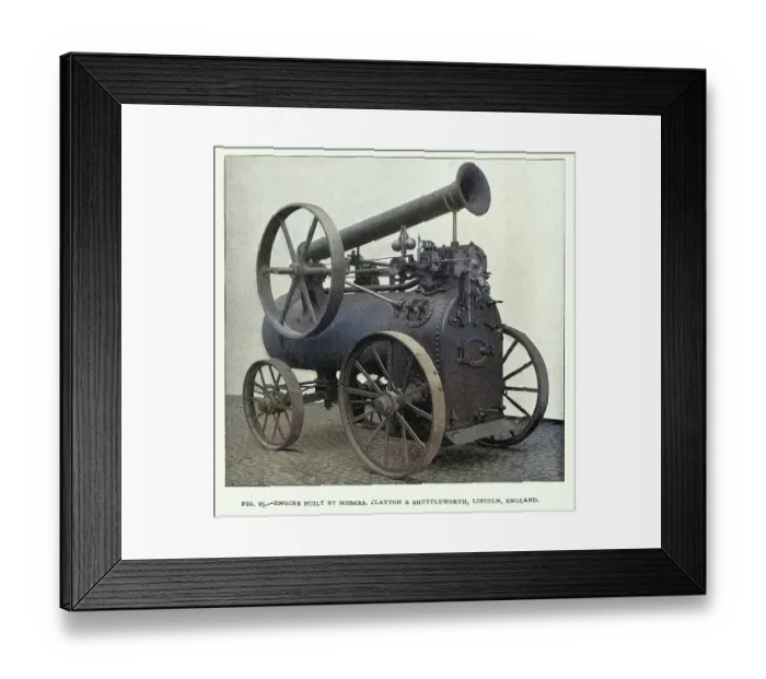 Framed Print : History of Steam engine, Industrial Revolution, Traction engine, Victorian, 19th Century, Vintage photograph, Clayton and Shuttleworth, Lincoln Framed Print : History of Steam engine, Industrial Revolution, Traction engine, Victorian, 19th Century, Vintage photograph, Clayton and Shuttleworth, Lincoln