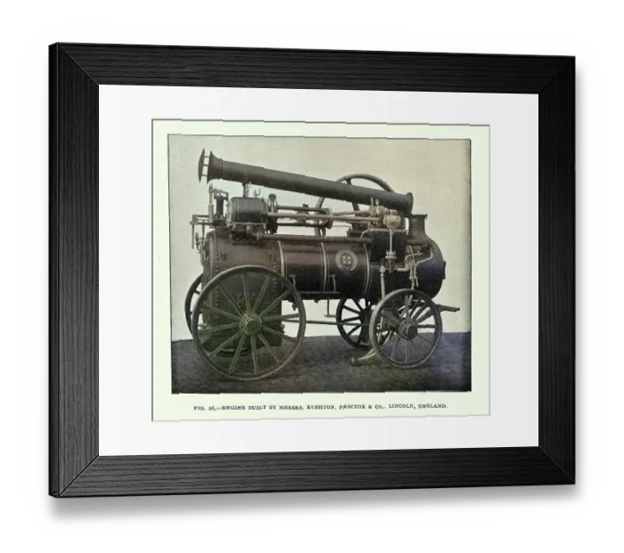 Framed Print : History of Steam engine, Industrial Revolution, Traction engine, Victorian, 19th Century, Vintage photograph, Rushton, Proctor and Co, Lincoln Framed Print : History of Steam engine, Industrial Revolution, Traction engine, Victorian, 19th Century, Vintage photograph, Rushton, Proctor and Co, Lincoln