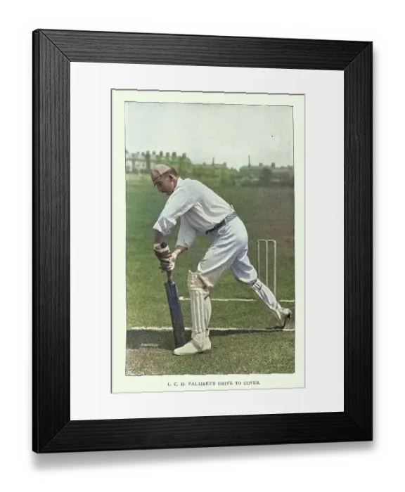 Framed Print : History of Cricket, Batsman playing drive to cover, 19th Century vintage photograph, Victorian sports, Lionel Charles Hamilton Palairet Framed Print : History of Cricket, Batsman playing drive to cover, 19th Century vintage photograph, Victorian sports, Lionel Charles Hamilton Palairet