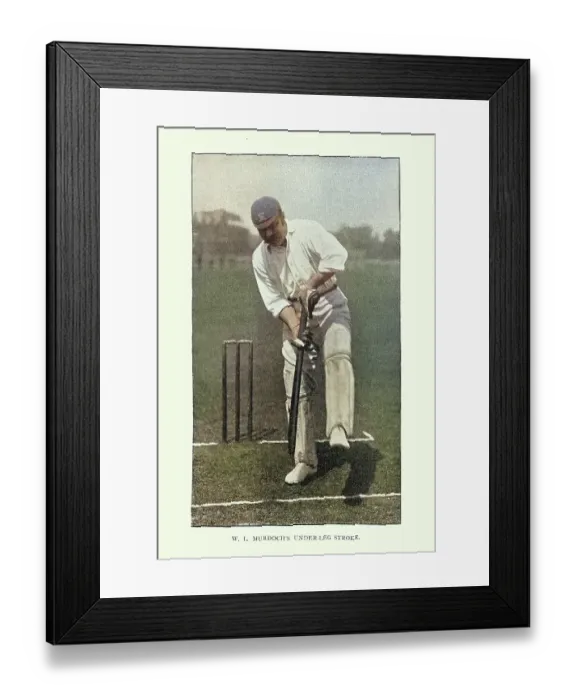 Framed Print : History of Cricket, Batsman playing under-leg stroke, 19th Century vintage photograph, Victorian sports, William Lloyd Murdoch Framed Print : History of Cricket, Batsman playing under-leg stroke, 19th Century vintage photograph, Victorian sports, William Lloyd Murdoch
