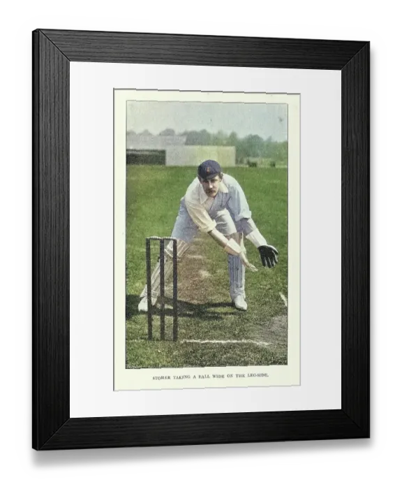 Framed Print : History of Cricket, Wicketkeeper at the wicket, 19th Century vintage photograph, Victorian sports Framed Print : History of Cricket, Wicketkeeper at the wicket, 19th Century vintage photograph, Victorian sports