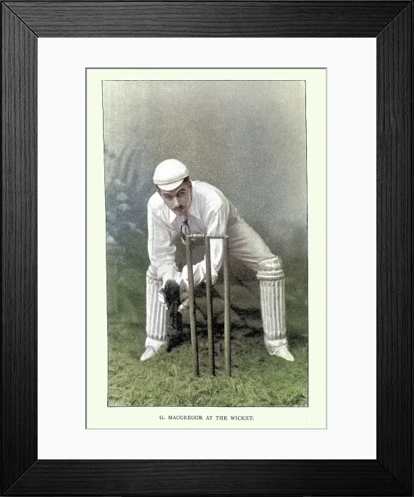 Framed Print : History of Cricket, Wicketkeeper at the wicket, 19th Century vintage photograph, Victorian sports Framed Print : History of Cricket, Wicketkeeper at the wicket, 19th Century vintage photograph, Victorian sports